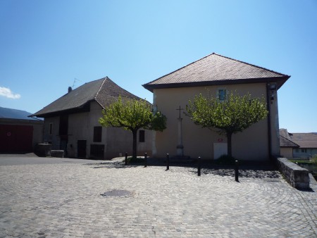 Parvis de l'Eglise Saint-Martin Photo Seynod Patrimoine Association Amis du Vieux Seynod