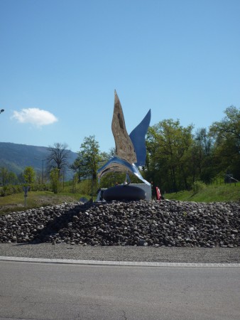 La mouette rond-point de la mouette Photo Seynod Patrimoine Association Amis du Vieux Seynod